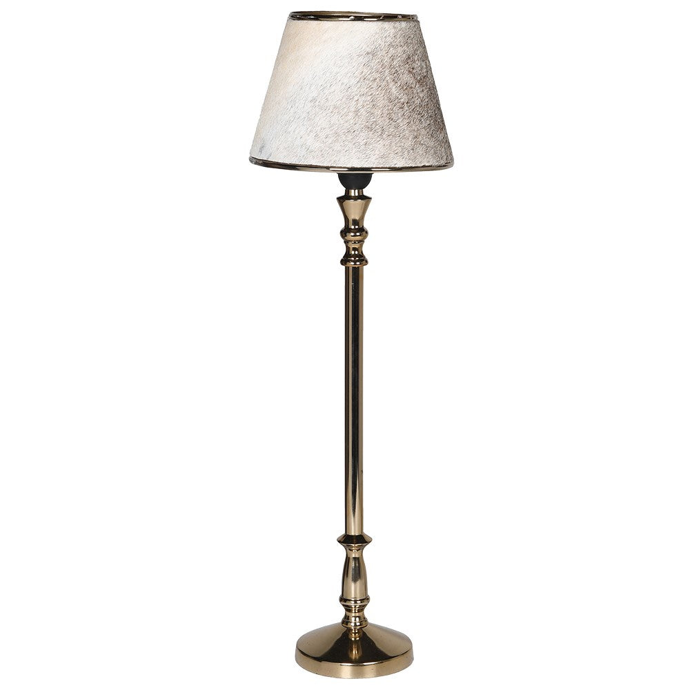 Thin gold store lamp