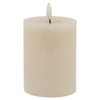 Light Taupe LED Wax Pillar Candle