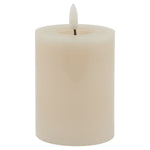 Light Taupe LED Wax Pillar Candle