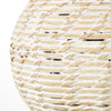 White Washed Wicker Table Lamp