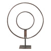 Distressed Iron Double Ring Stand