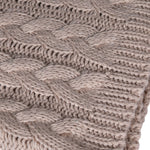 Stone Cable Knitted Throw