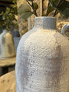 Distressed White Terracota Handle Vase