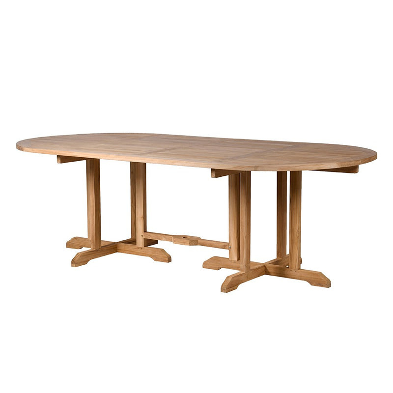 Double Pedestal Teak Dining Set