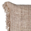 Pale Green Woven Fringed Cushion