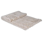 Pearl Ribbed Faux Fur Throw