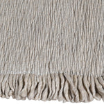 Natural Chunky Fringed Wool Rug