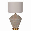 Terracotta Patterned Table Lamp