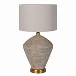 Terracotta Patterned Table Lamp