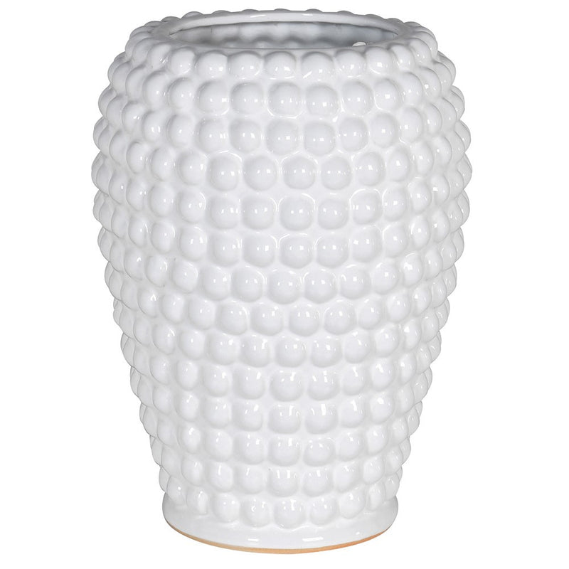 White Ceramic Bobble Vase