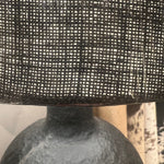 Black Papier Mache Table Lamp