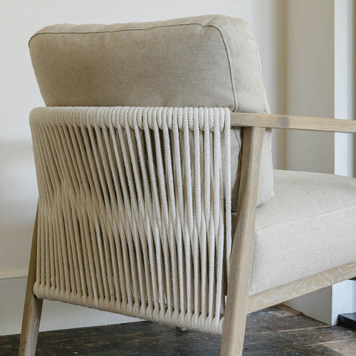 Monomoy Beige Rope Armchair