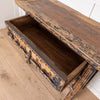 Vintage Reclaimed Elm Carved Console Table # 3