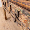 Vintage Reclaimed Elm Carved Console Table # 4