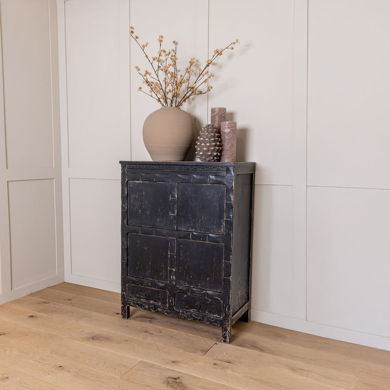 Reclaimed Pine Distressed Storage Cupboard