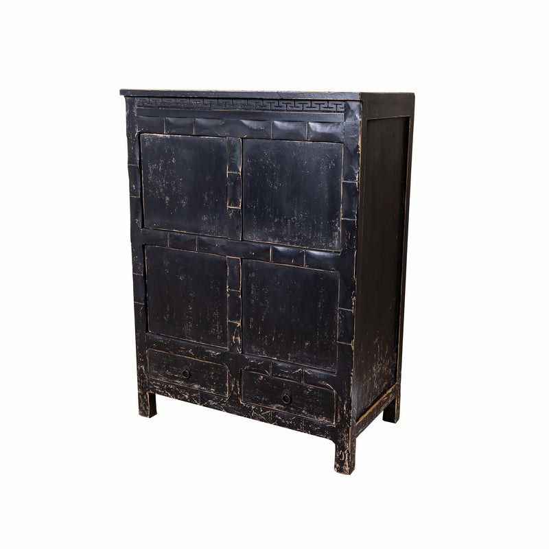 Reclaimed Pine Distressed Storage Cupboard