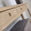 Reclaimed Elm 3 Drawer Console Table