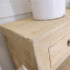 5 Drawer Solid Elm Console Table