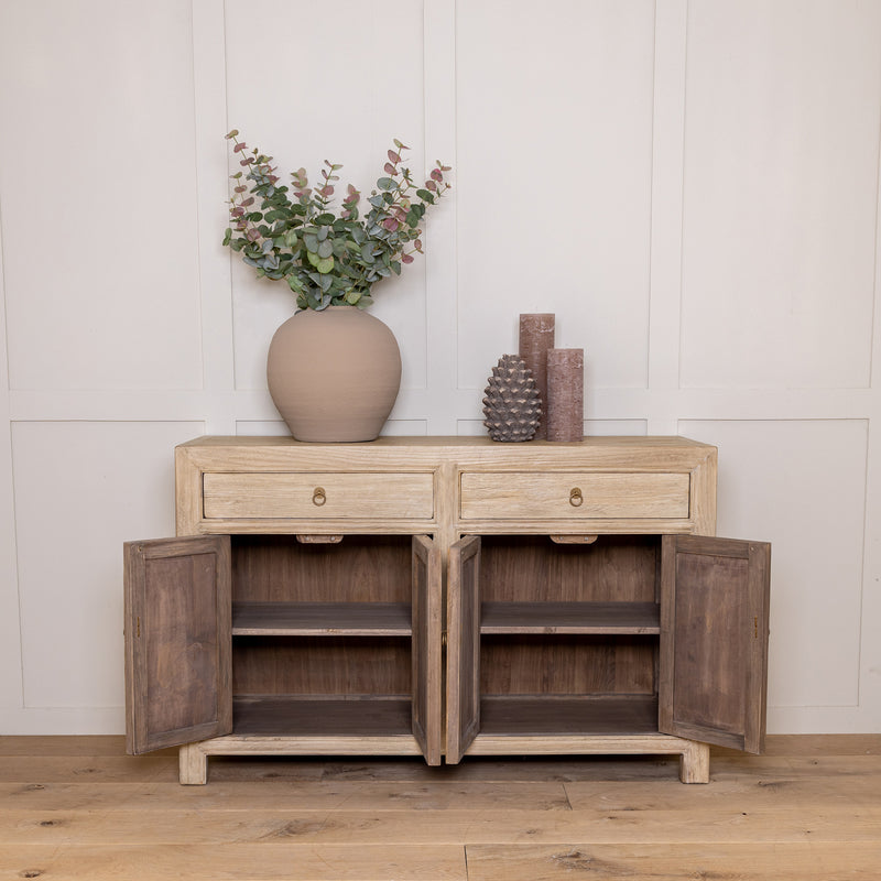 Reclaimed Elm 4 Door Sideboard