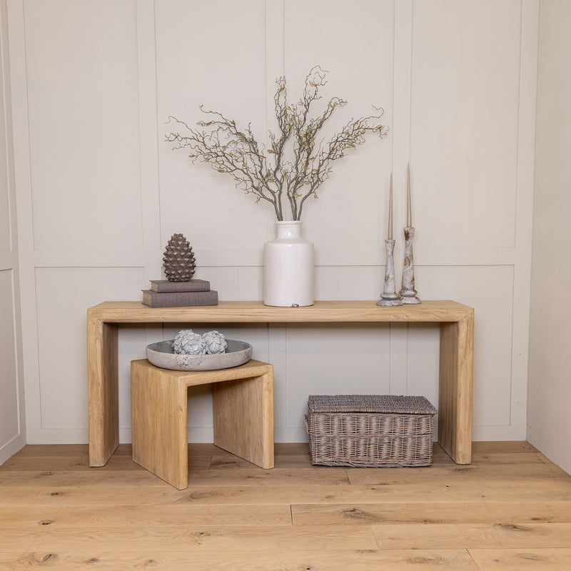 Long Reclaimed Elm Console Table