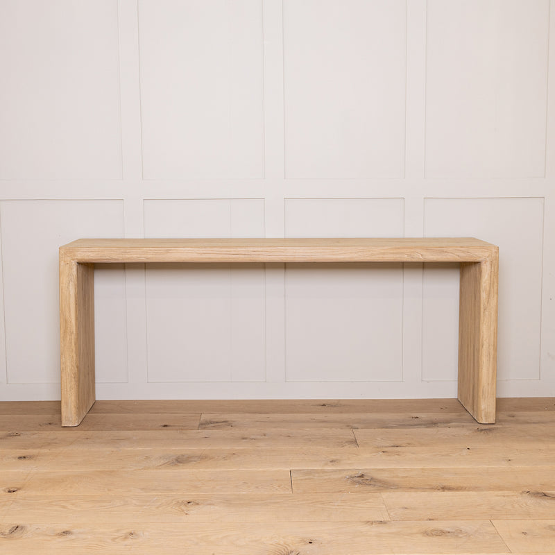 Long Reclaimed Elm Console Table