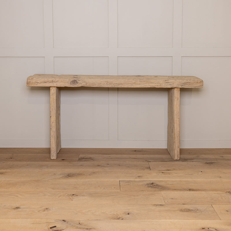 Simple Rustic Reclaimed Elm Console