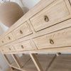 9 Drawer Old Elm Console Table