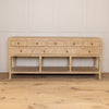 9 Drawer Old Elm Console Table