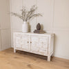 Reclaimed Pine Distressed Carved Sideboard