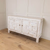 Reclaimed Pine Distressed Carved Sideboard