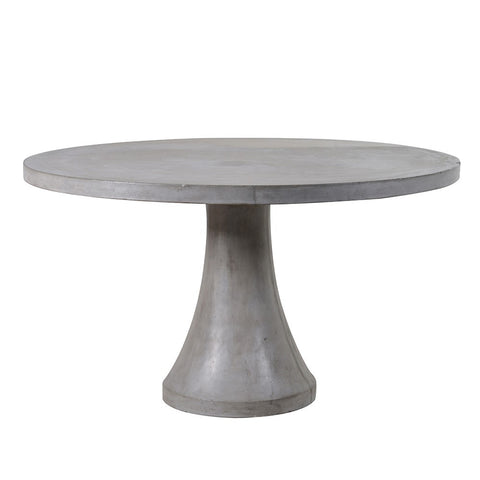 Large round concrete on sale dining table