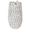 White Leaf Ceramic Vase